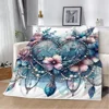 Flowers and Butterflies Love Fluffy Soft Blankets & Throws Knee Blanket Throw Home Interior Luxury Bedding Beach Towel Nap Bed & 2