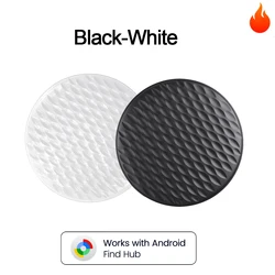 Portable Bluetooth Smart Tracker Tag - Anti - Loss GPS Locator (Black - White)