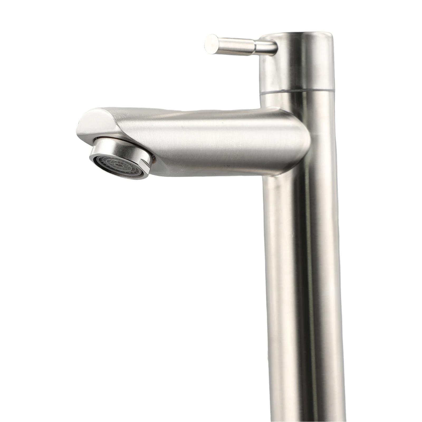 

Durable High Quality Useful Brand New Faucet Basin Without Hose Bathroom Cold Sink Family Hotel Replacement Silver