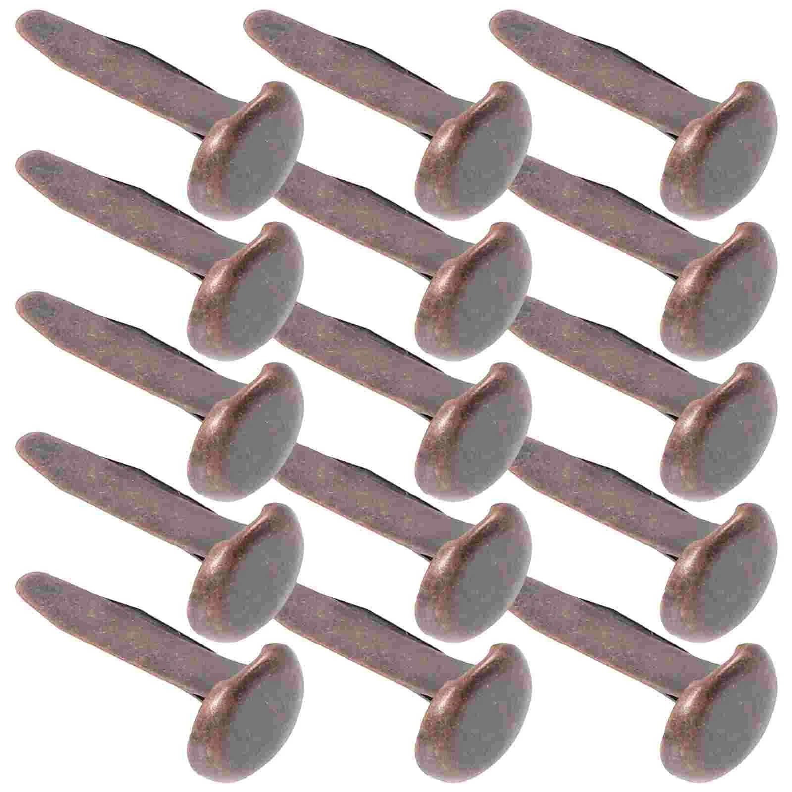 Scrapbook Metal Brads Small for Handcraft Beads Paper Fasteners Crafts Brass Handmade Materials DIY Child 50 Pcs Scrapbooking Decoration
