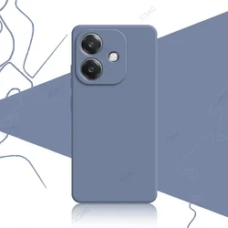 Luxury Dual Liner Protective Case - Full Shockproof Square Liquid Silicone Phone Cover for OPPO A3 4G Global (Gray)