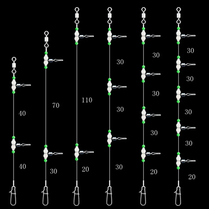 PD Luminous Fishing Wire Clamp Quick Change Set 4