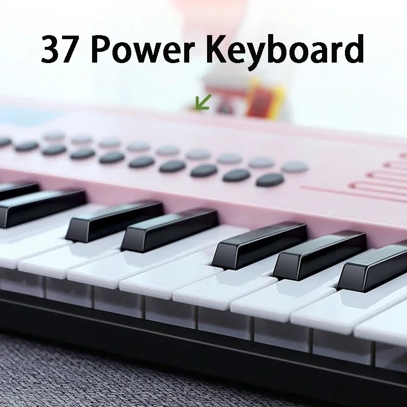 Portable Children's Electronic Organ 37 Keys Professional Keyboard Beginners Multifunctional Mini Kids Piano Musical Instruments
