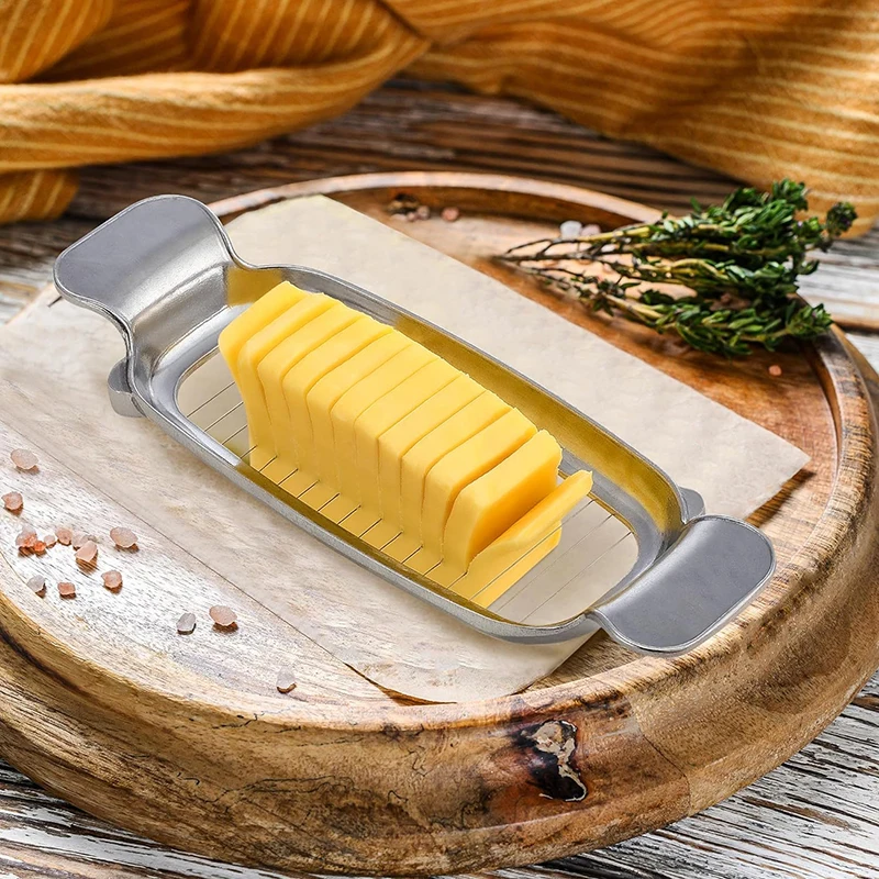 1PC Butter Wire Slicer Stainless Steel Handheld Butter Cutter Cheese Cheese Cutting Wire Cutter Kitchen Tools