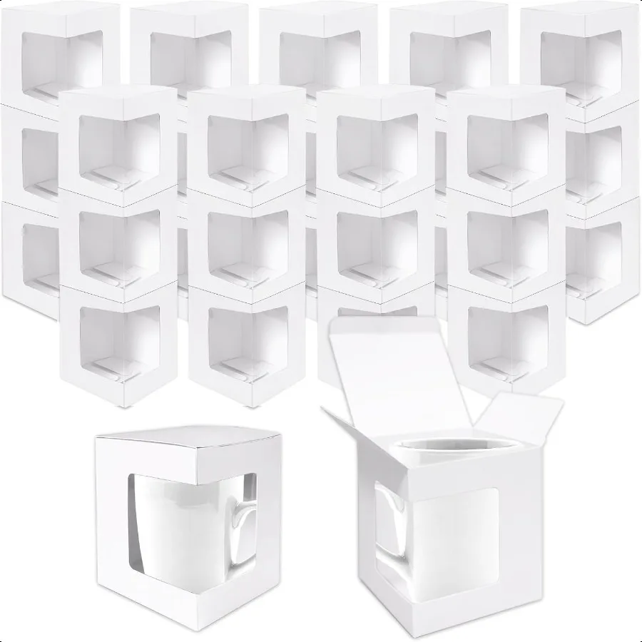 80 Pack Coffee Mug Gift Boxes for Shipping
