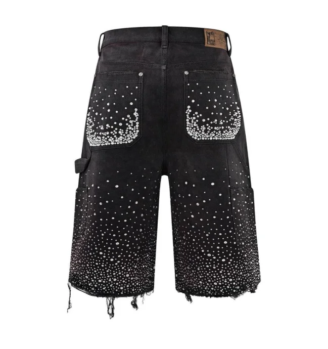 ショートパンツ NASTY FANCY CLUB [NF] VINTAGE DENIM SHORTS 4BTR659 9b98085185964dd5484a6bb69f6ad2