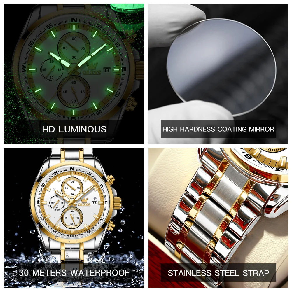 OLEVS TY713 ساعات رجالية حصرية من أفضل العلامات ال...
