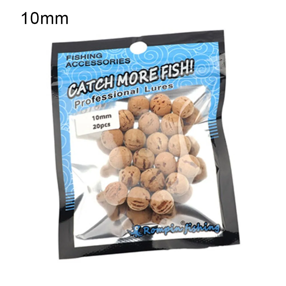 20Pcs Boilies Per La Pesca Alla Carpa Bait Cork Ball Boilies Pop Up Per Rondi-Hair Rig Carp Bait Corer Cork Stick Accessorio Per La Pesca