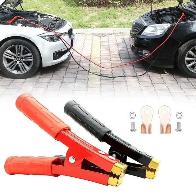 Grande Pince Crocodile, En Cuivre Pur, Pour Batterie De Voiture, 1000 A - Batterie  Saut Câble - AliExpress