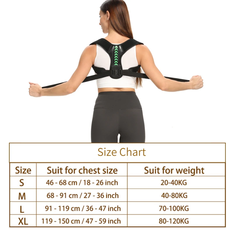 Posture Corrector Belt Invisible Back Posture Trainer Adjustable Shoulder Brace Straight Holder Clavicle Support For Men Women Adult Children