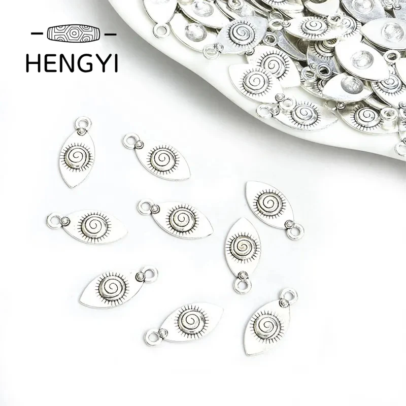 

30pcs Antique Silver Color Eye Charms Vintage Alloy Pendant DIY Bracelet Necklace Making Accessories Punk Jewelry Findings Craft