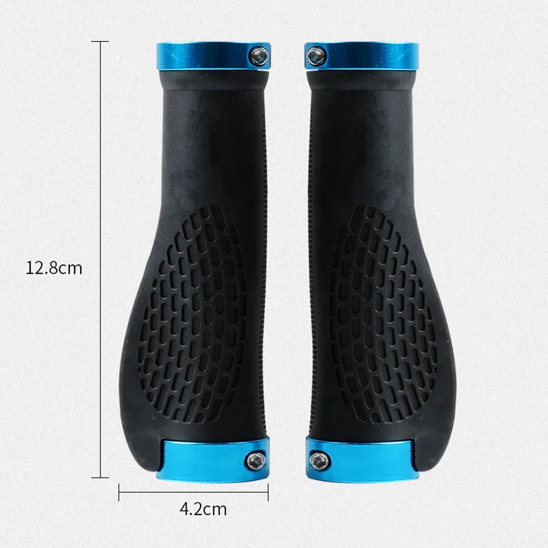 WEST BIKING Bike Handlebar Ergonomic Grip Non-Slip Rubber Mountain MTB Road Bike Bicycle Grips With Lock Ring Handlebar Plug