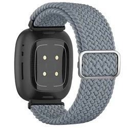 Versatile Elastic Braided Loop Band - Adjustable Wristband Bracelet - Versa Lite (Blue Gray)