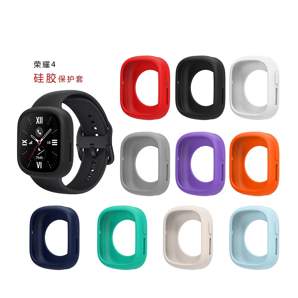 Premium Soft Silicone Protective Case for Honor Watch 4 – Sleek and Durable SmartWatch Protector