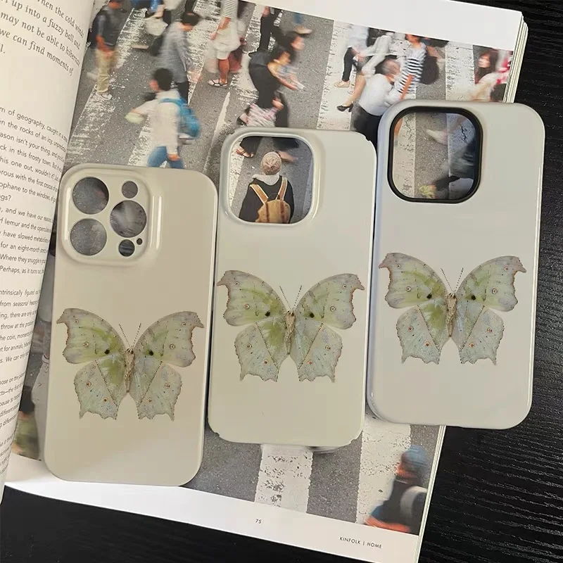 Vibrant Butterfly Art Shockproof Acrylic Phone Case