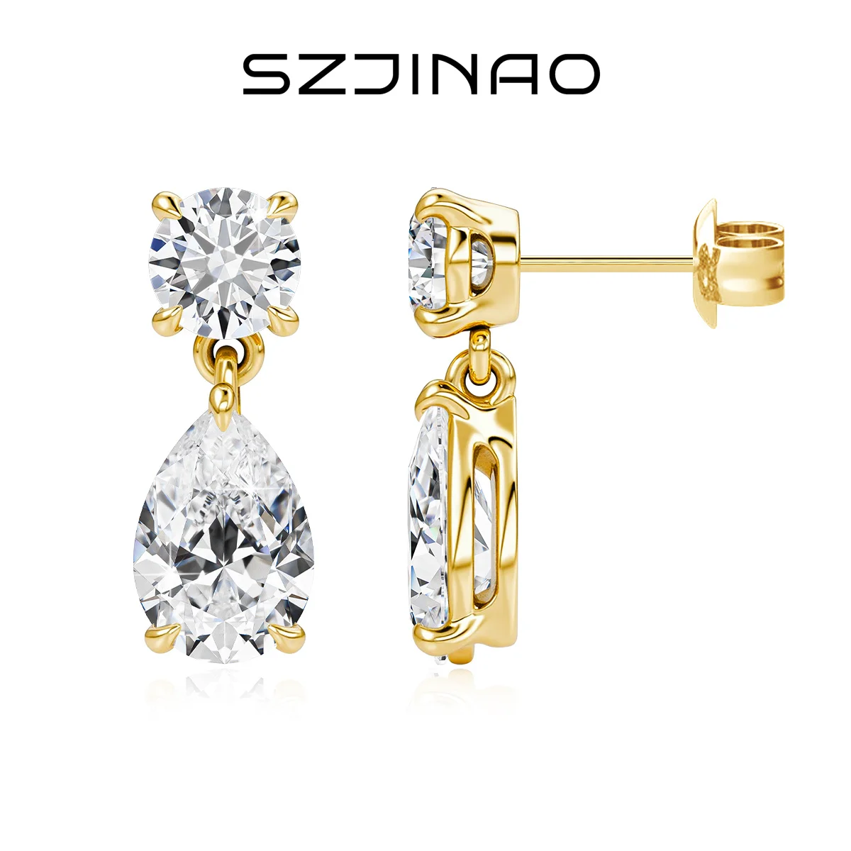 BOUCLES D’OREILLES GOUTTE DE SATIN