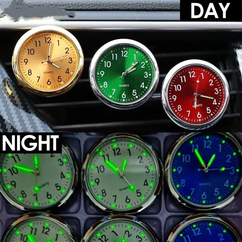 Durable Metal Design Motorcycle Electronic Clock with Double-Sided Tape