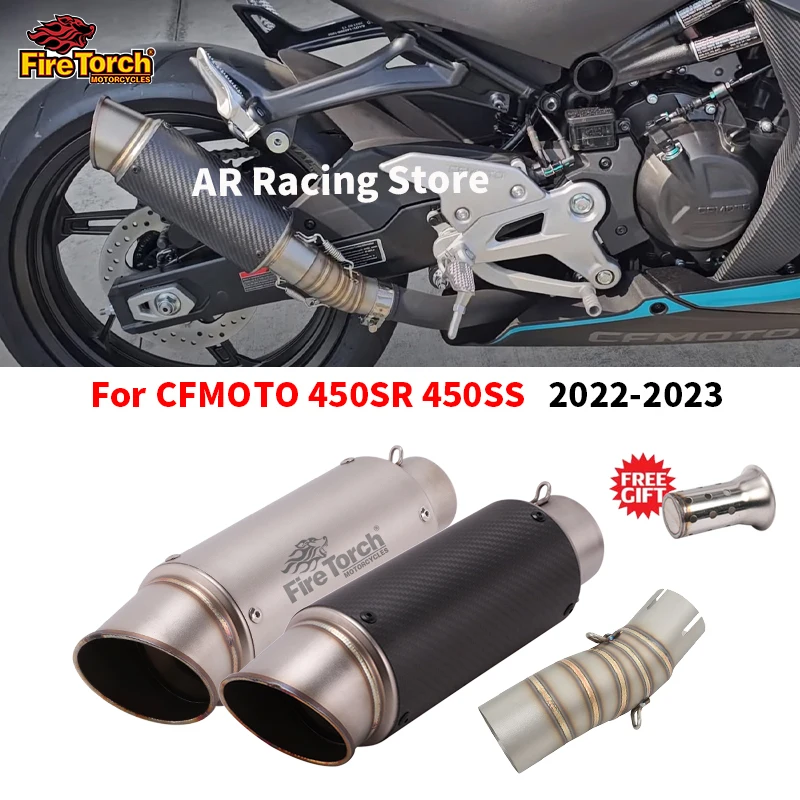 Slip On For CFMOTO 450SR 450SS 2022 2023 Full System Motorcycle Exhaust