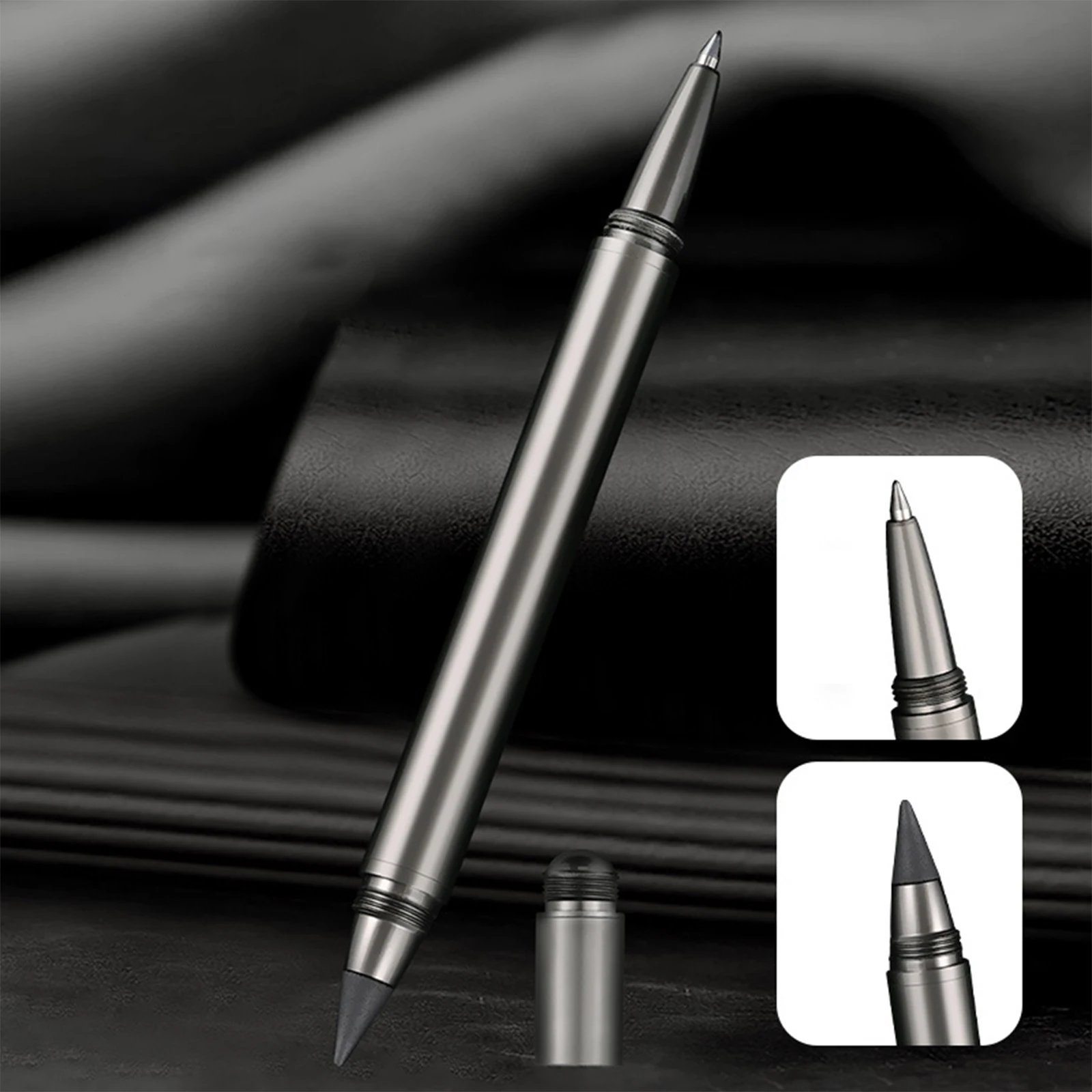 Multifunction Pen 1 PC Portable Dual-Function Pen Ballpoint Pen And Pencil Smooth Writing And Easy to Carry Black Ink