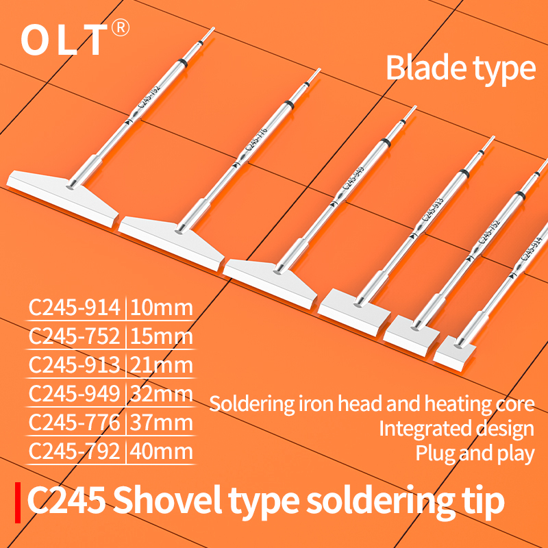 C245 Soldering Iron Tip C245752/776/792/947/913/914 replacement tips Compatible With JBC CD-2BQE T245 handle Repair Tools