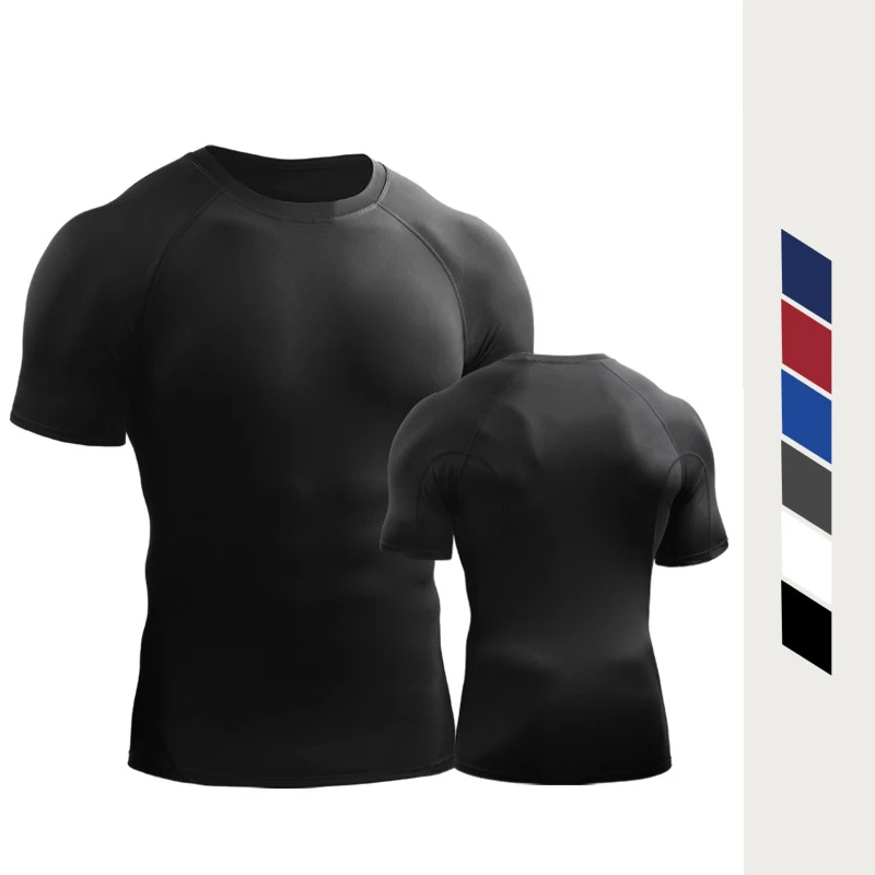 

Топы с коротким рукавом, мужские рубашки для фитнеса, свитшоты для бега, быстросохнущая одежда, трикотажные изделия для баскетбола и тренировок, мужская спортивная футболка