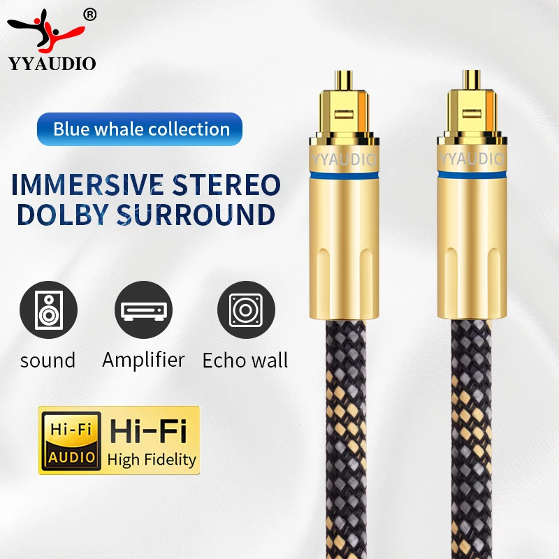 Hifi Digital Optical Audio Cable Dolby AC3 And DTS Surround Designed