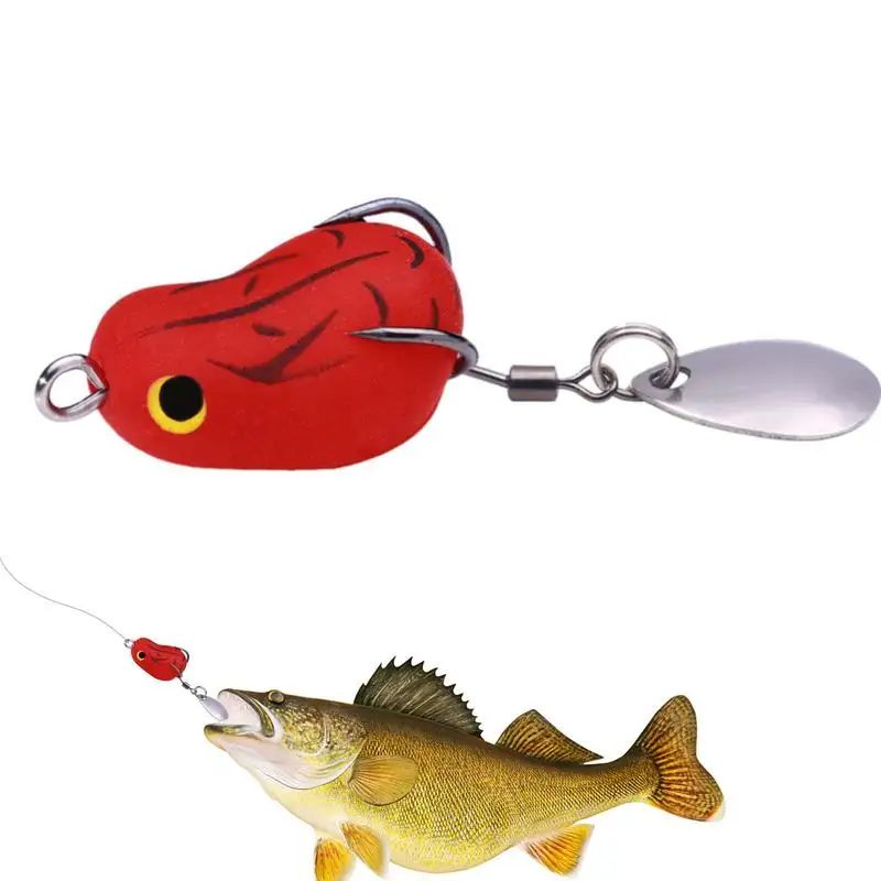 

Frogs For Fishing Attractive Fishing Frogs Sequin Long-Range Realistic Frog Baits Impact-Resistant Frog Lure Fishing Baits For