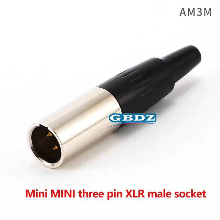 4-poliger Mini-XLR-Stecker für Gehäuse, Panelmontage, kleiner XLR-Buchse, Hüfttasche, Audio-Mikrofon-Anschluss zum Löten von Kabeln – Detail 20