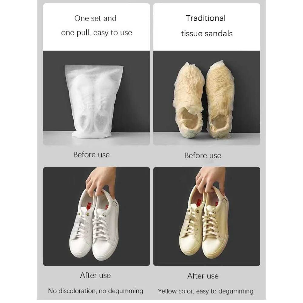 Portable Shoe Dust Covers Non-Woven Fabric Drawstring Travel Storage Bag Clear Dustproof Pouch For Drying Shoes Shoes Protector Shoe Covers Shoe Storage Bag Rain Shoe Covers Silicone Shoe Covers Disposable Shoe Covers Plastic Shoe Cover