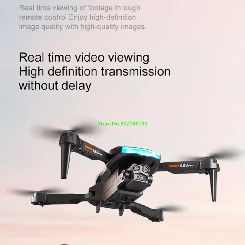 미니 휴대용 접이식 WIFI FPV RC 드론 4채널 8K HD 카메라 헤드리스 모드 트래젝토리 비행 3D 롤 라디오 컨트롤 쿼드콥터 장난감