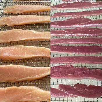 150g/5.29oz Chicken Jerky and Duck Jerky Dog Treats For Small, Medium, Large Dog, Made With Real Pure Chicken, Healthy 4