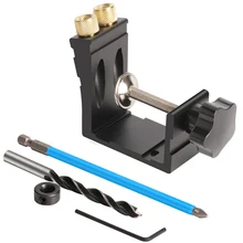 

5pcs 15 Degree Angled Bevel Hole Locator Screwdriver Drill Bit Limit Washer Wrench Mini Pocket Hole Jig Woodworking Positioner