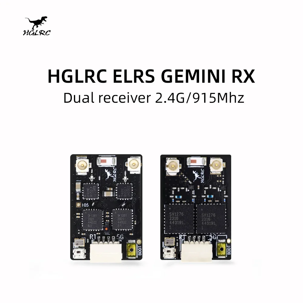 

Двойной приемник HGLRC ELRS GEMINI RX 2,4G/915Mhz истинное разнообразие для FPV большого радиуса действия DIY части