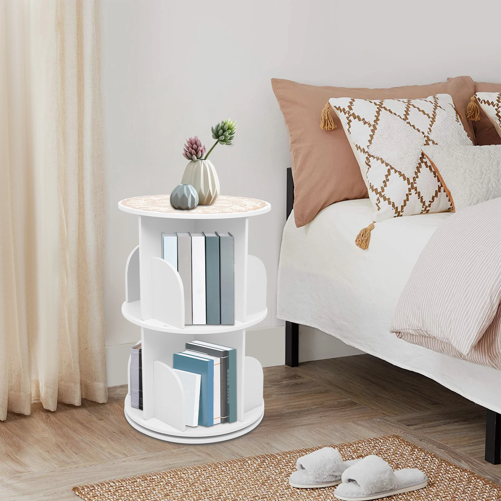 360° Rotating Bookshelf 4