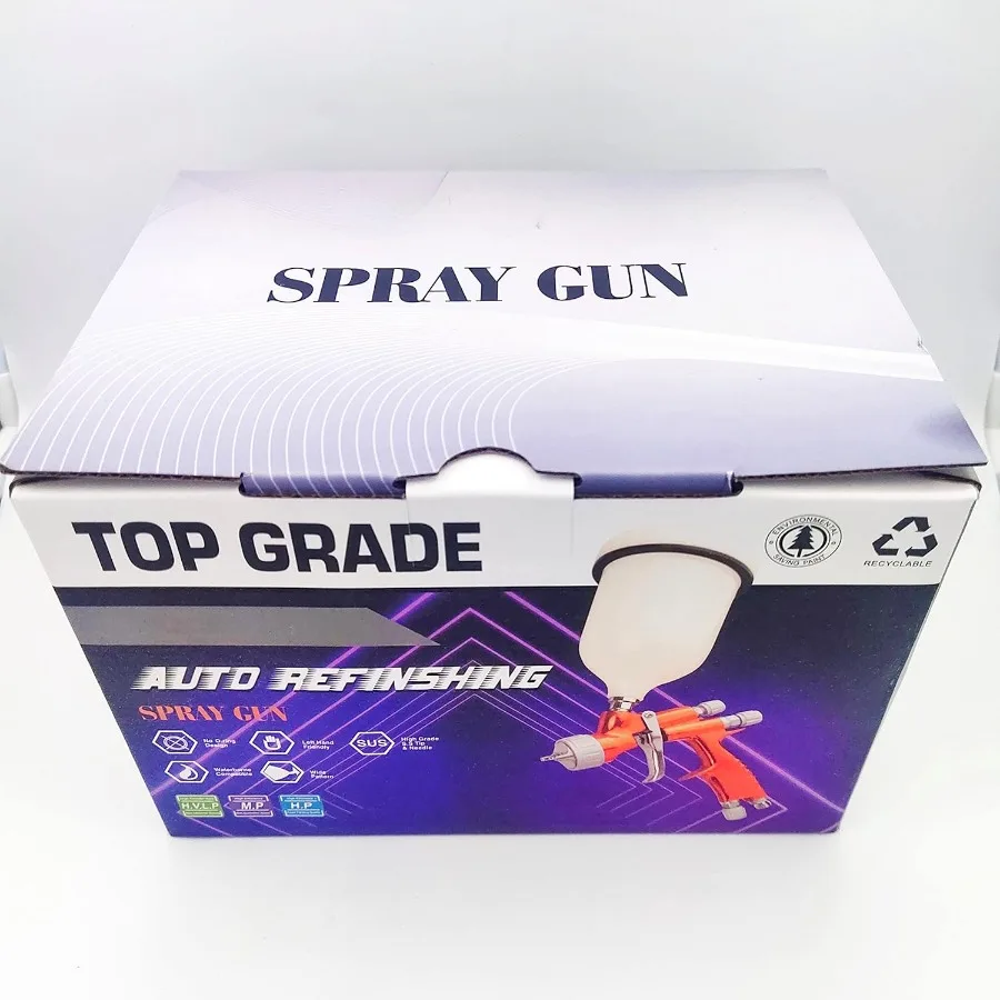 9900B Spray Gun 1.3mm Car Painting Tool Low Pressure Forging Alloy Model Ultrafine Atomization Air Paint Sprayer Airbrush Gun B
