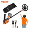 VEVOR Metal Detector for Kids 6Inch 25''-37'' Adjustable Length IP68 Waterproof Search Coil with LCD Display for Detecting Gold 1