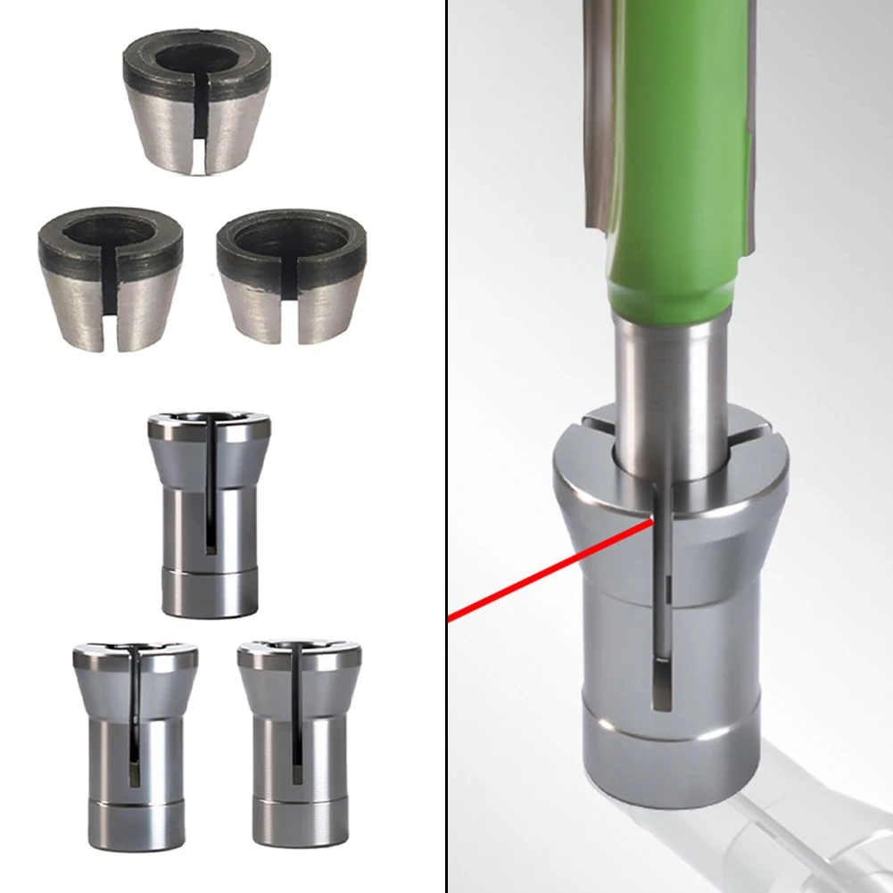 6pcs Trimmer Collet Adapter Milling Cutter Collet Adapter Collets Chuck ...