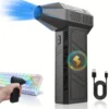 130000RPM Electric Air Dust Collector,for Cleaning Keyboard & PC 3-speed Adjustable Rechargeable Cordless Jet Drying Hair Dryer 1