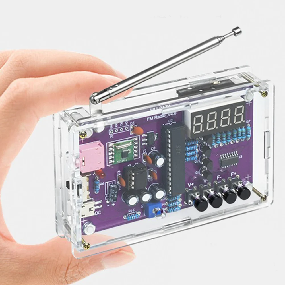 Radio Assembly Kit Soldering Practice Board Electronic Kits for Adults Suite DIY Electronics Projects Stainless Steel
