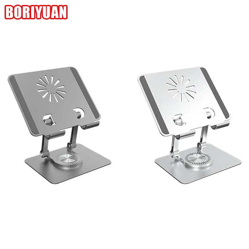 

Tablet Stand Base Aluminum Folding Hollow Out Heat Dissipation Game Live Stand Portable Mobile Phone Adjustment Desktop Stand