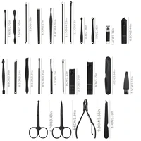 Manicure Set 10/15/25 PCs Full Function Kit Professional Stainless Steel Pedicure Sets Nail Clipper With Portable Case Idea Gift 2
