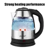 1.8L 220V Stainless Steel Electric Kettle Silver Black Base Separation Desion Rust-resistant Durable for Home During Travel 2