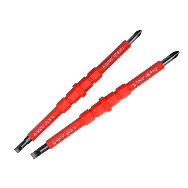 Multi Purpose Three in One Insulated Screwdriver Set, Slotted Cross Drill Bit, Electrician Tool Kit, Convenient and Practical