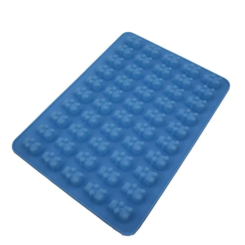 Silicone Forms Silicone Mold Gummy Bear Shape Bear Mould Jelly Bear Cake Candy Trays With Dropper Rubber Chocolate Maker
