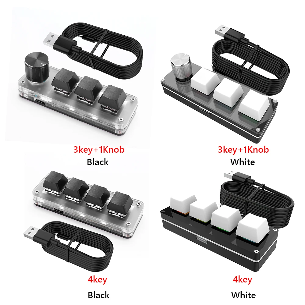 Compact One-Handed RGB Mechanical Gaming Keyboard with Hotswap Functionality