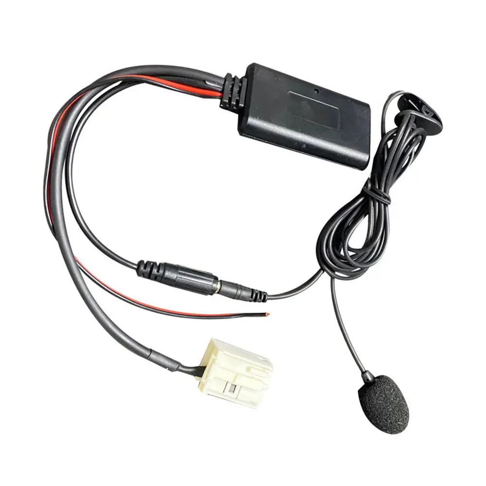 Bluetooth Music Adapter for Car 12Pin Bluetooth 5.0 Aux Audio Cable Adapter Microphone Handsfree Replacement for 207 307 407 308 for C2 C3 C4 C5 C6 C8