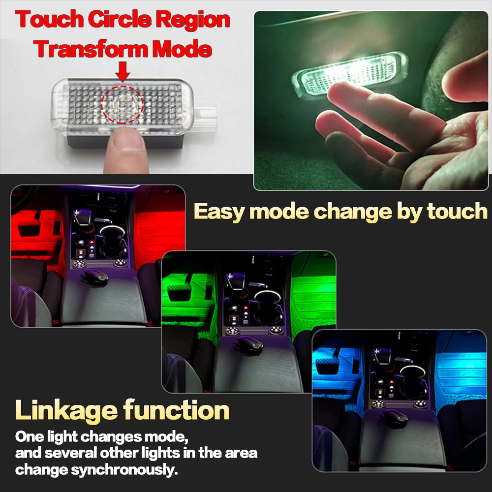 รูปสินค้า ไฟ LED RGB ตกแต่งพื้นที่วางเท้ารถยนต์