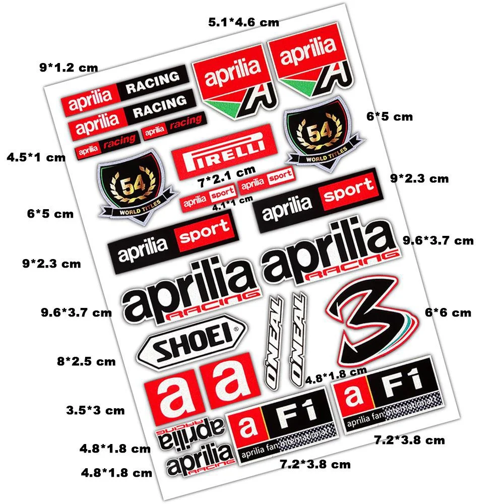 AUFKLEBER SET >> APRILIA RACING - 6 AUFKLEBER, 8,99 €