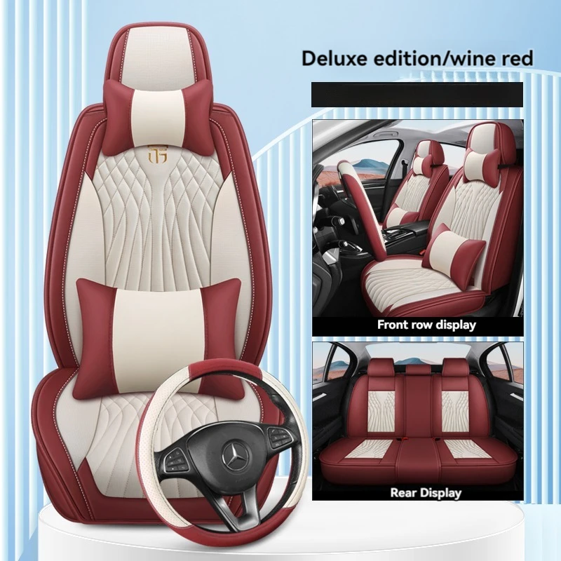 

High Quality All Inclusive Car Leather Seat Cover For Hyundai ix35 Santa Tucson Renalang Domina Elantra Accent Car Accessories
