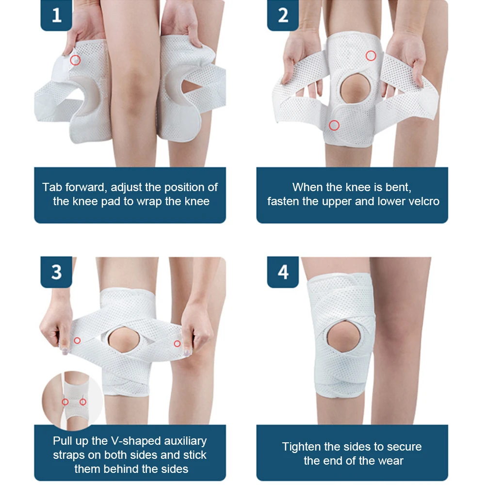 1Pcs Professional Knee Brace with Side Stabilizers Adjustable Knee Support with Meniscus Pad& Patella Gel Pad for Meniscus Tear